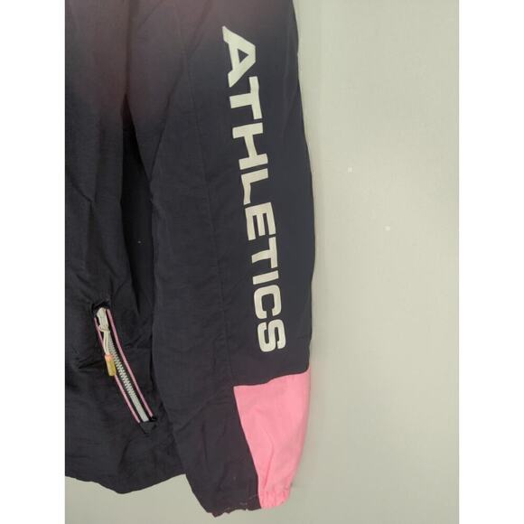 Superdry Colorblock Cagoule Hooded Full Zip Pink Black Women's Size 10 - Picture 8 of 16